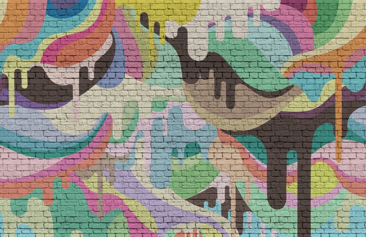 Fototapet, Dripping Rainbow, Rebel Walls - 2