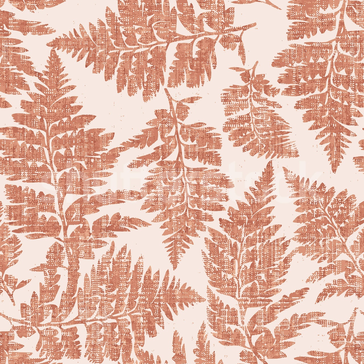 Fototapet, Fern Print, Rust, Rebel Walls - 2