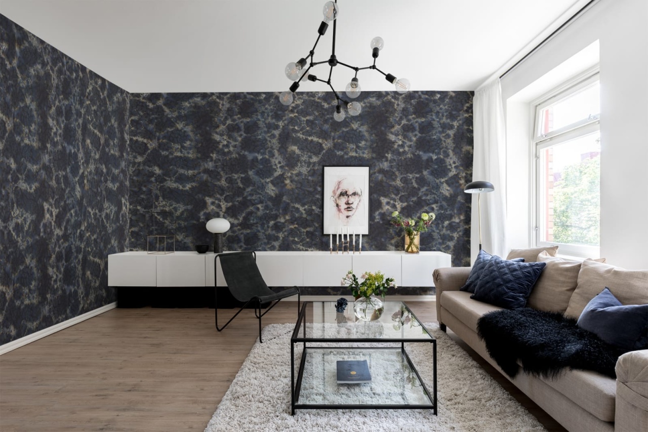 Fototapet, Flow, Dark Blue, Rebel Walls