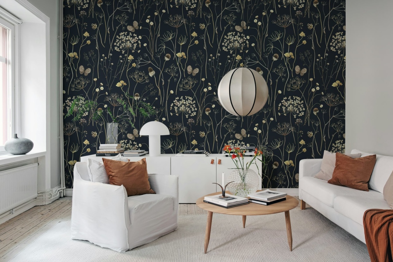 Fototapet, Flower Garden, Midnight, Rebel Walls