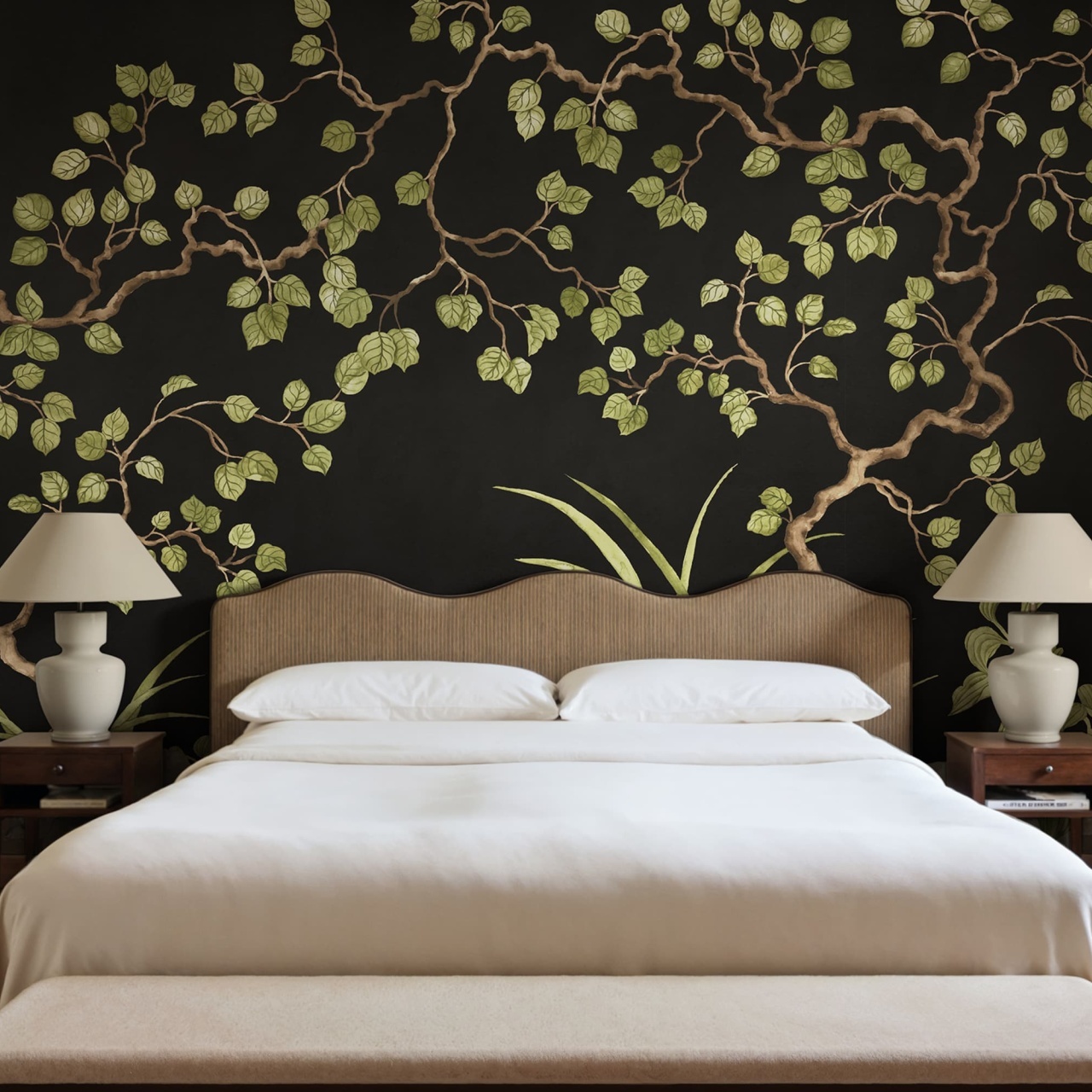 Fototapet, Forest of Dreams, Black, Rebel Walls