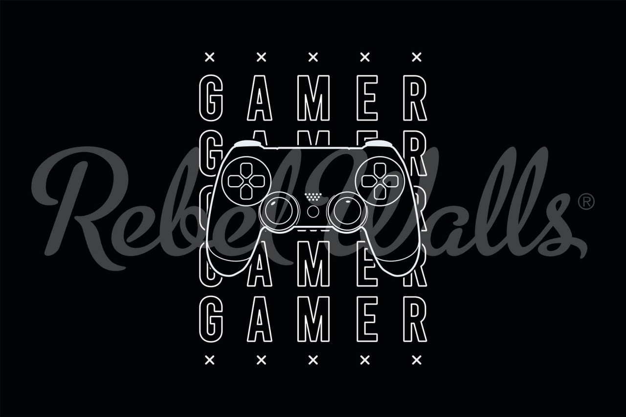 Fototapet, Gamer, Black, Rebel Walls - 2