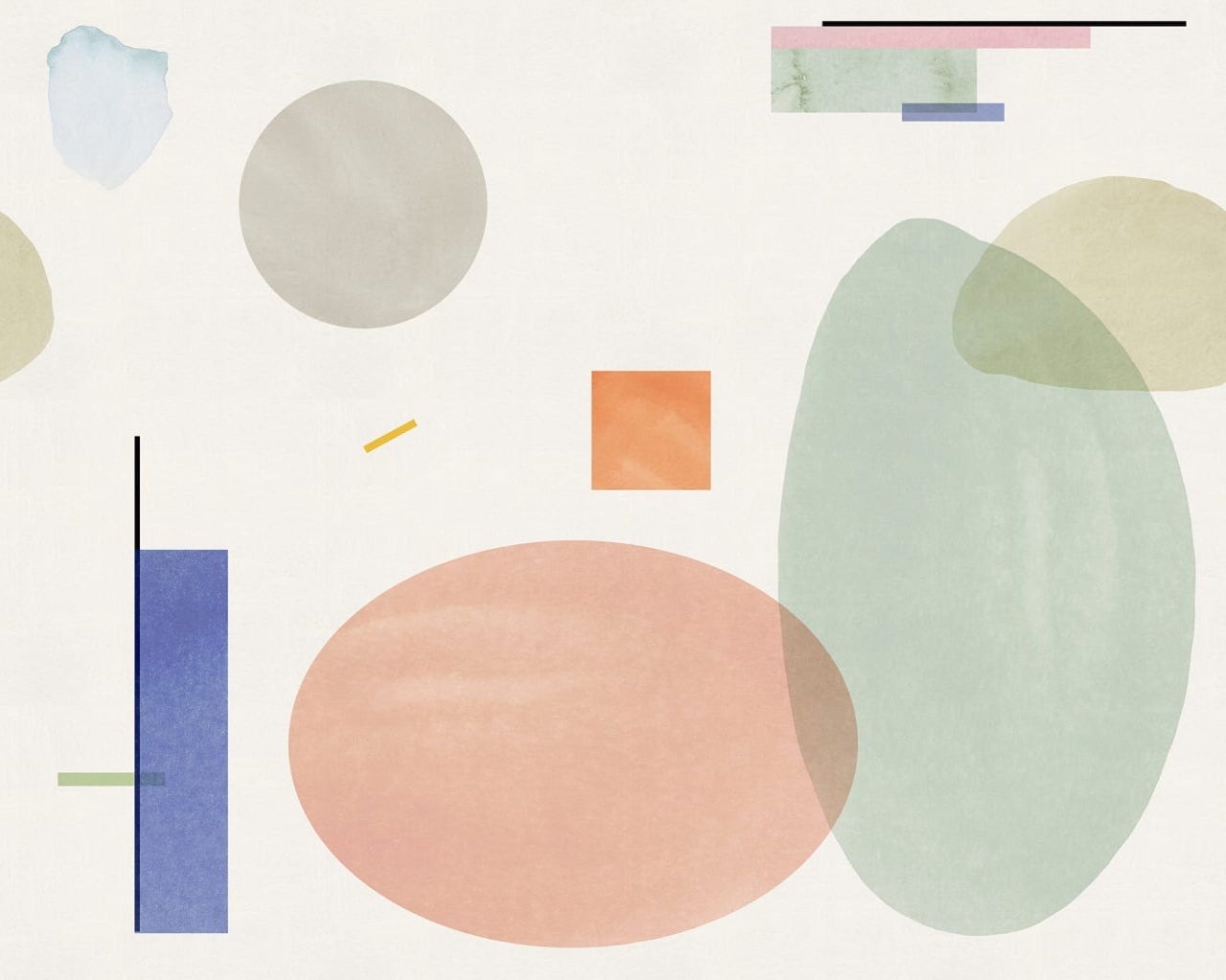 Fototapet, Geometry, Pastel, Rebel Walls - 2