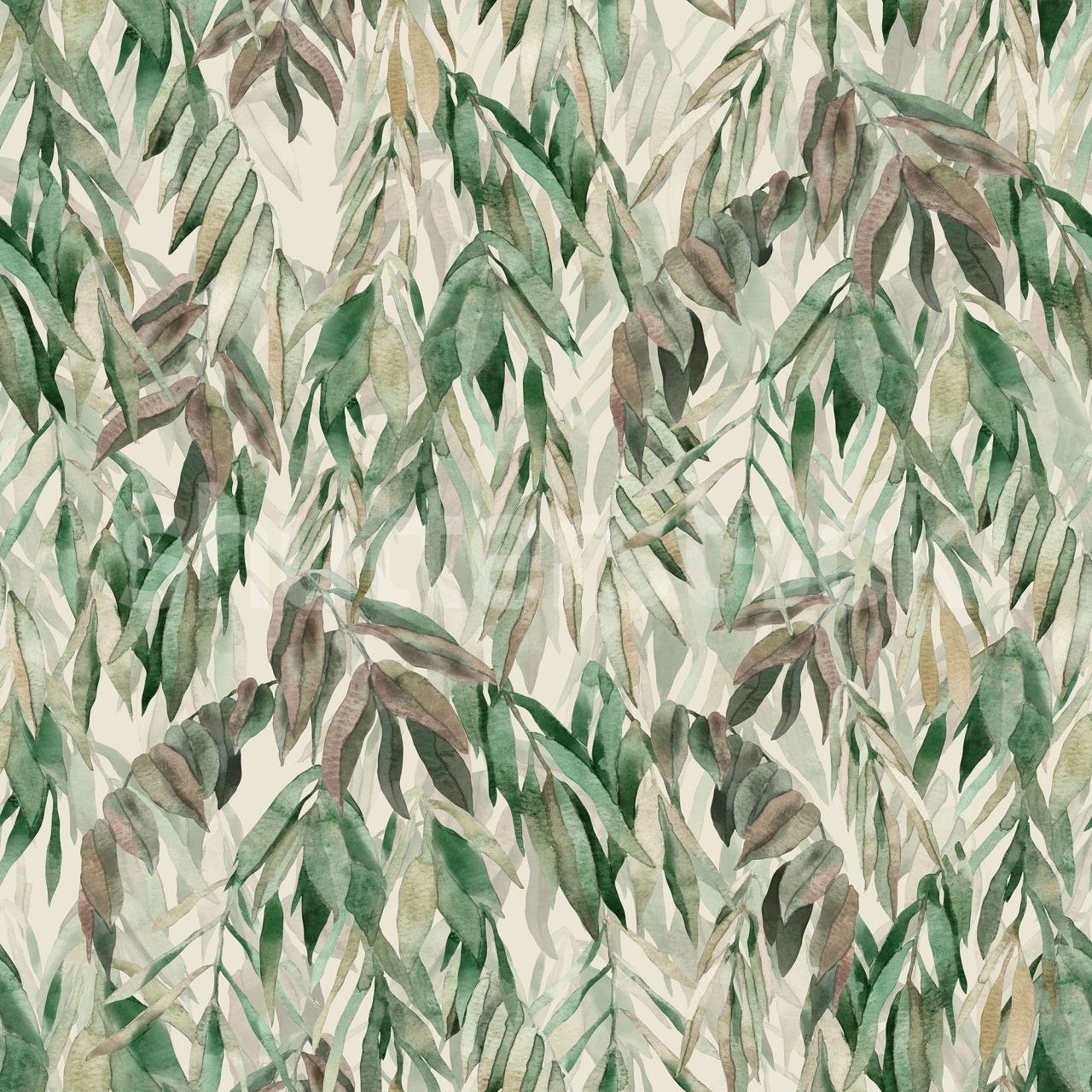 Fototapet, Hanging Branches, Warm Green, Rebel Walls — imaginea 2