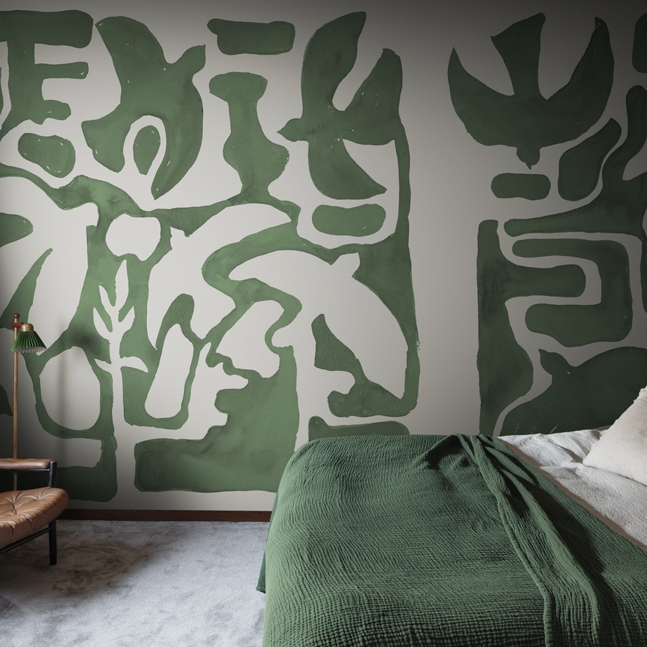 Fototapet, Harmony Forms, Green, Rebel Walls - 3