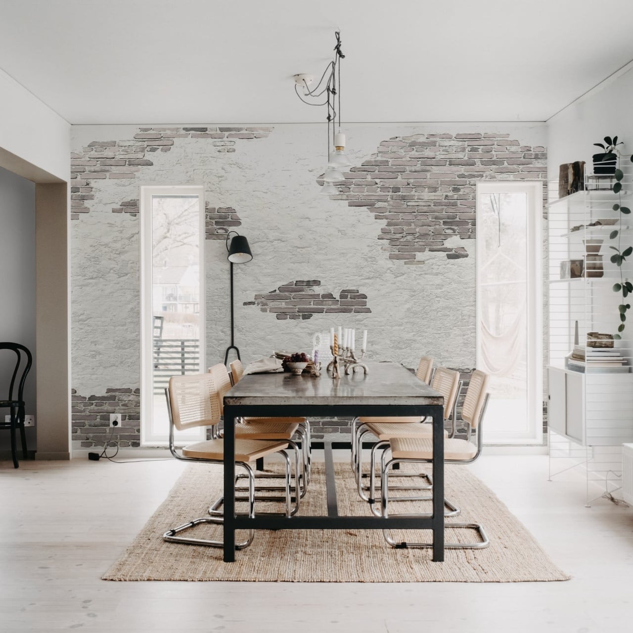 Fototapet, Ivory Bricks, Soft Plaster, Rebel Walls - 3