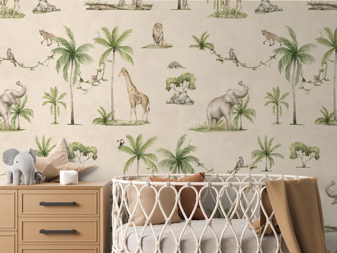 Fototapet Joyful Jungle - Sand, Kikki Belle - 5