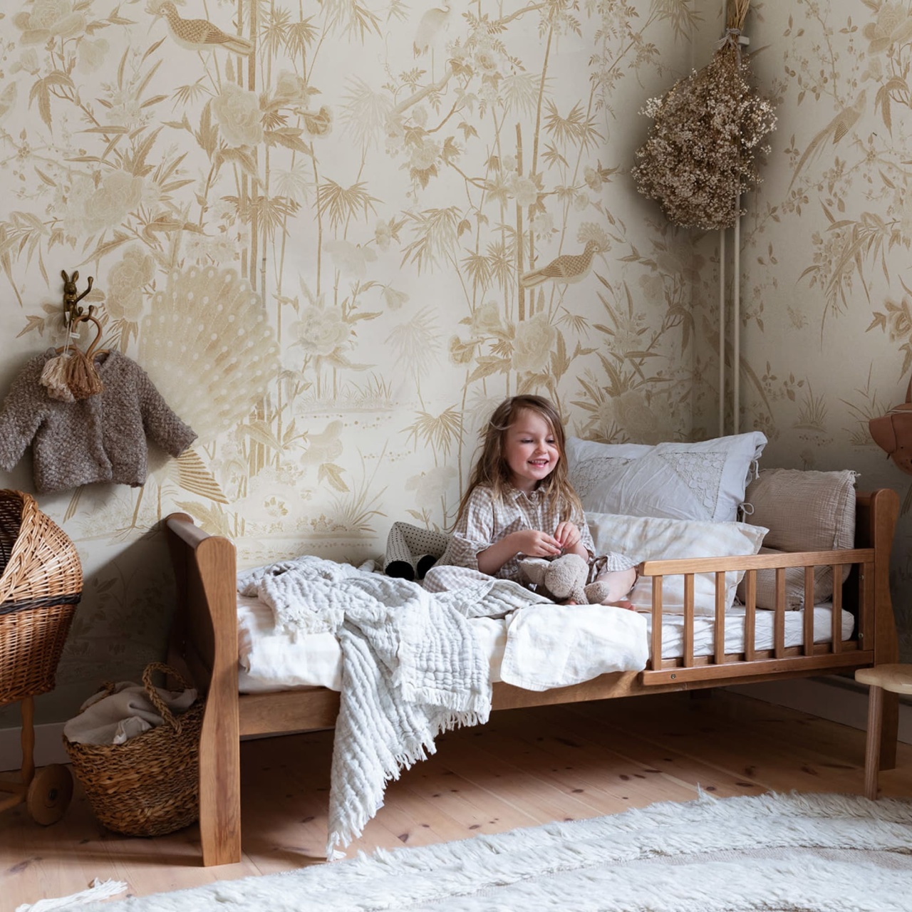 Fototapet lavabil, Chinoiserie Garden, Beige, Sandberg - 3