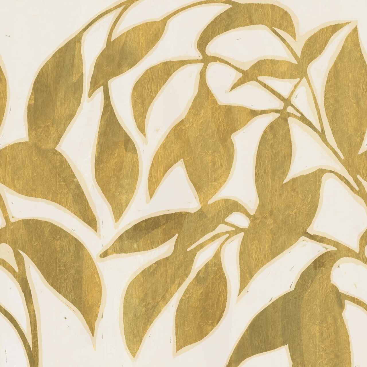 Fototapet, Leaf Silhouette, Yellow, Rebel Walls - 2