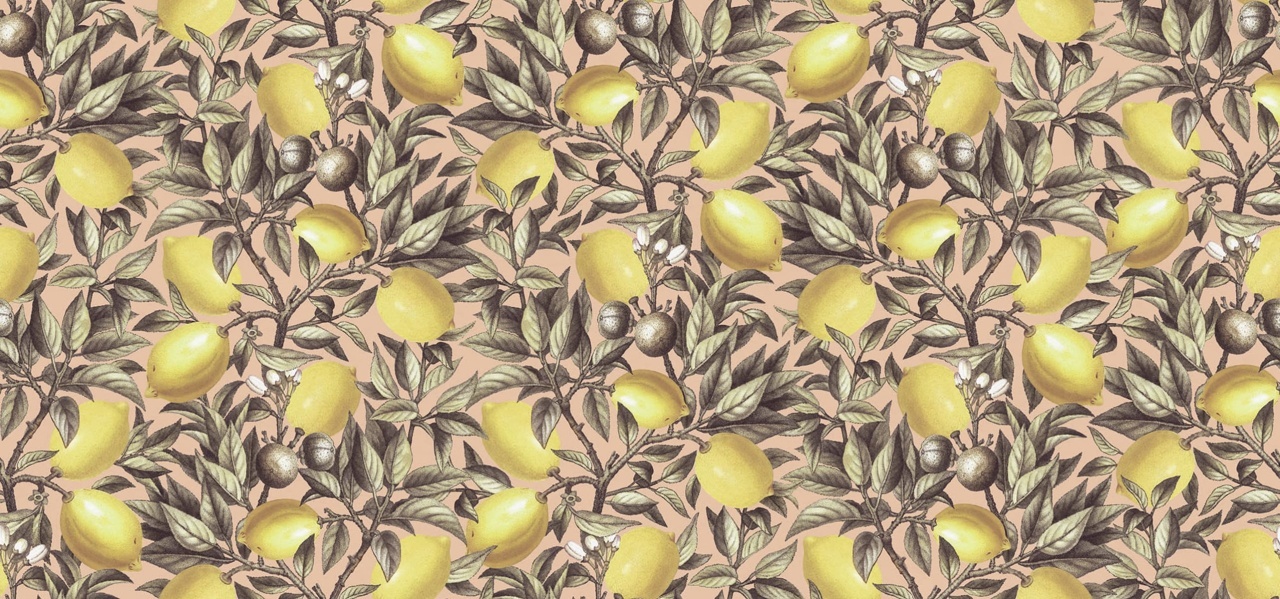 Fototapet, Lemon Tree, Pink, Rebel Walls - 2