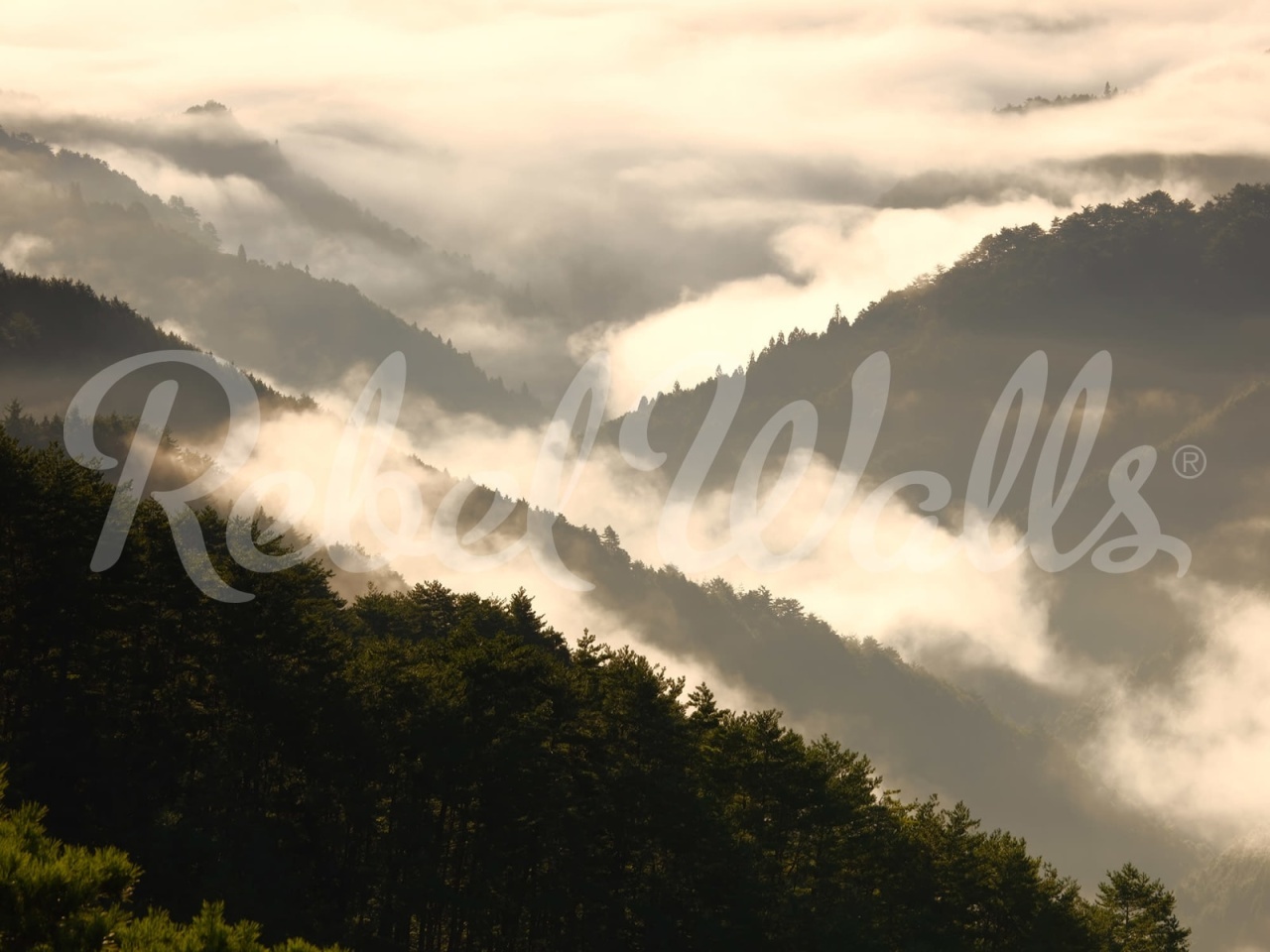 Fototapet, Mountain View, Rebel Walls - 2