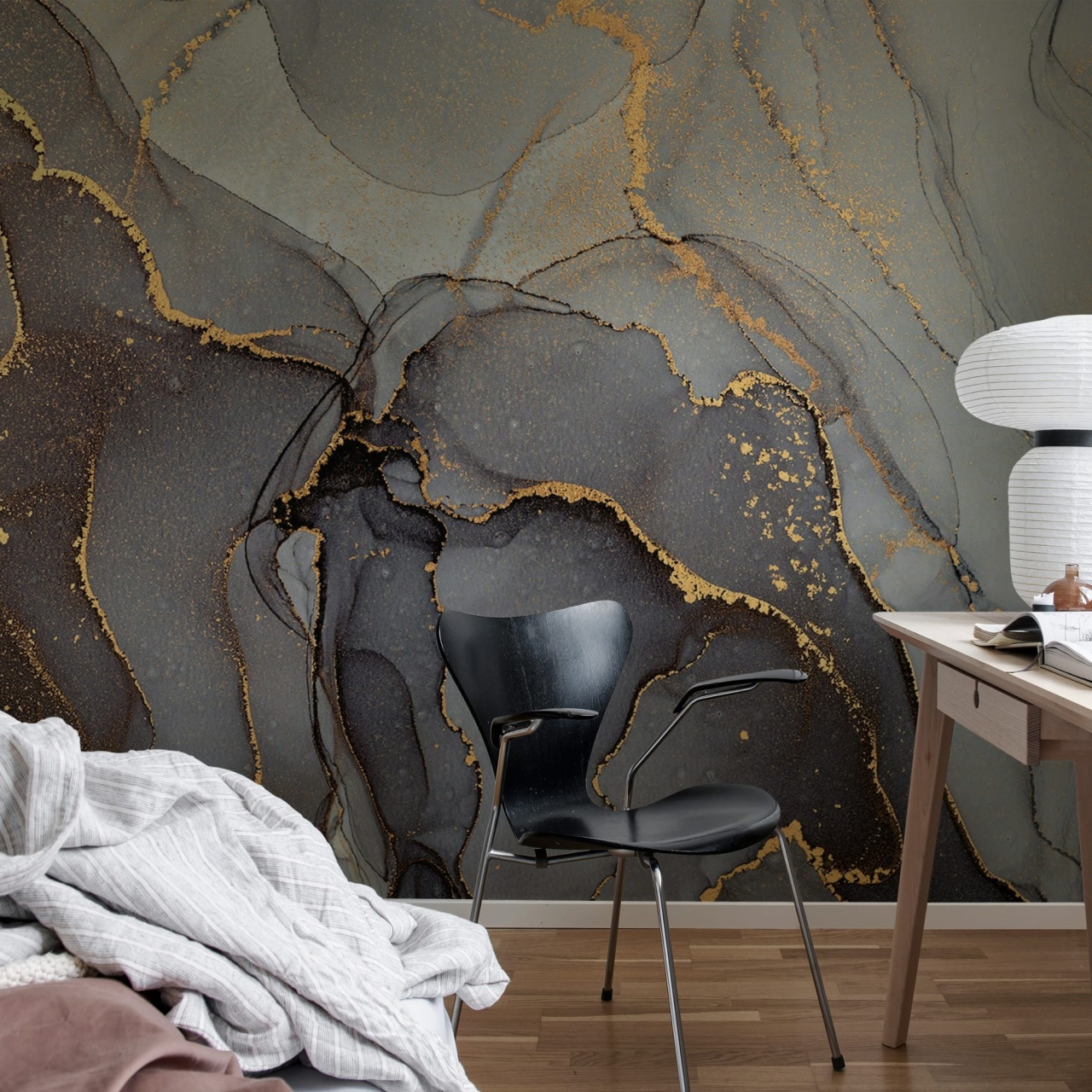Fototapet, Onyx, Black, Rebel Walls - 3