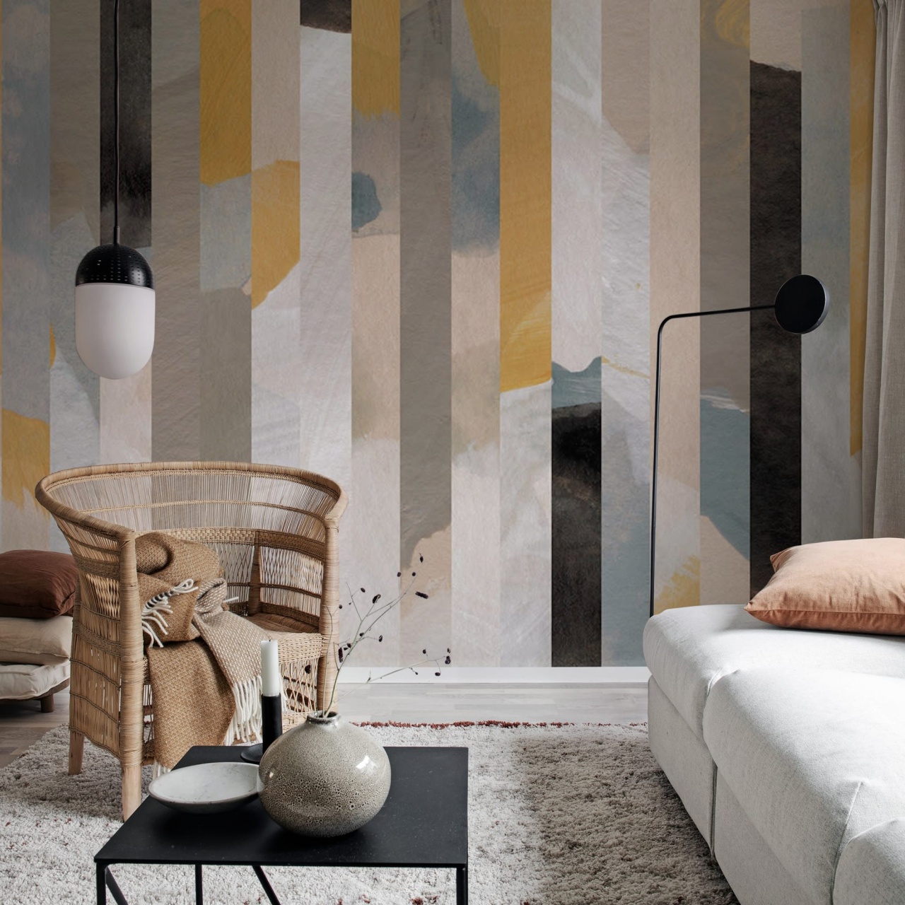 Fototapet, Paint Stripes, Soft, Rebel Walls - 3