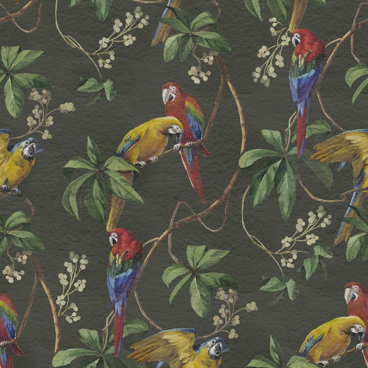 Fototapet, Parrots, Green, Rebel Walls - 2