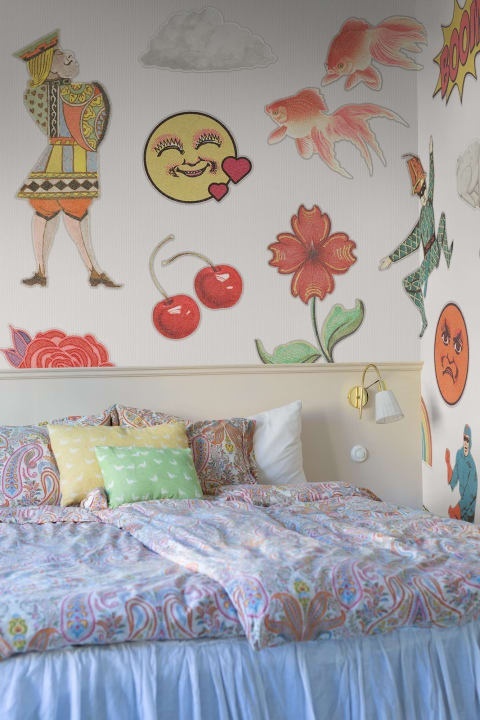 Fototapet, Patches, White, Rebel Walls