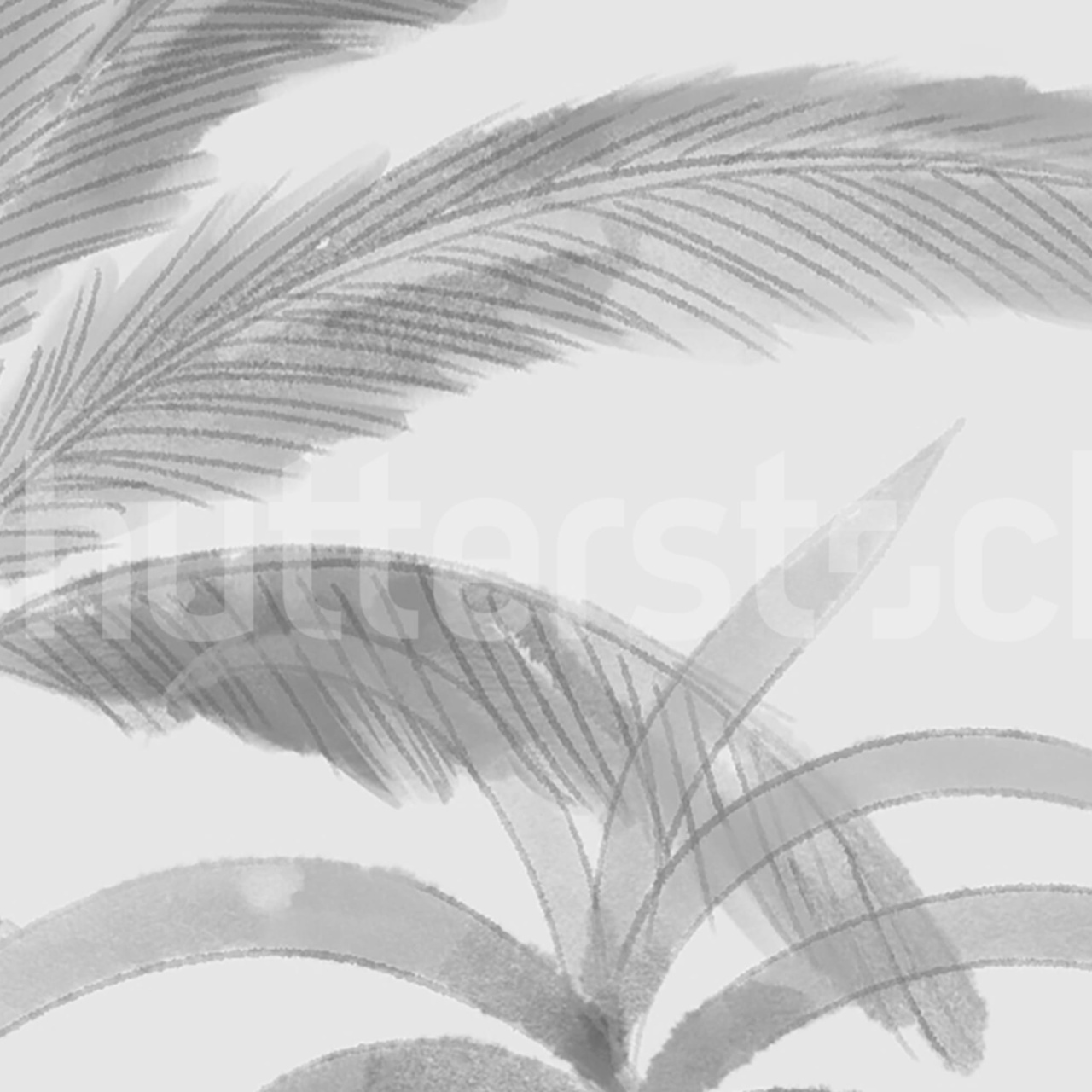 Fototapet, Playful Palms, Gray, Rebel Walls - 4