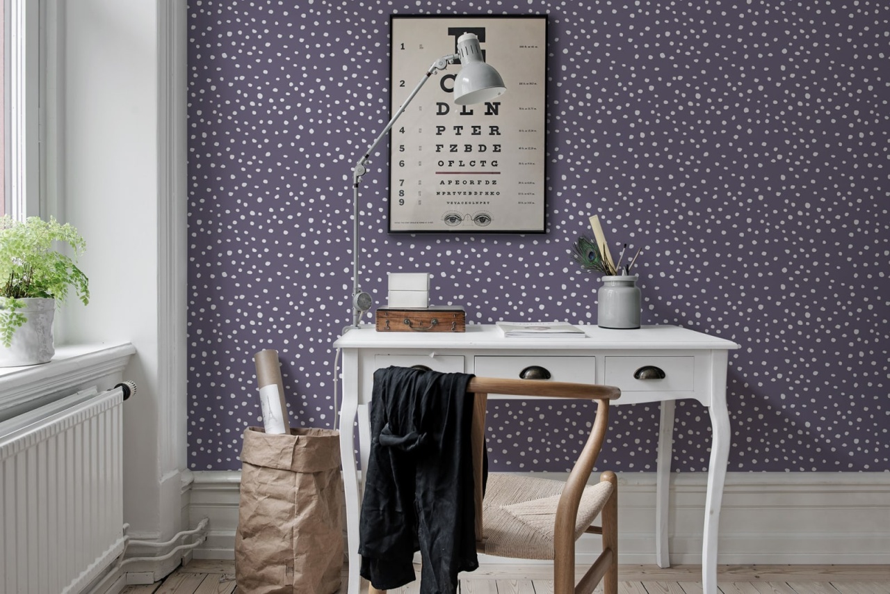 Fototapet, Rebel Dot, Violet, Rebel Walls