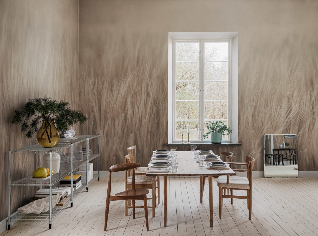 Fototapet, Rye Field, Beige, Rebel Walls - 3
