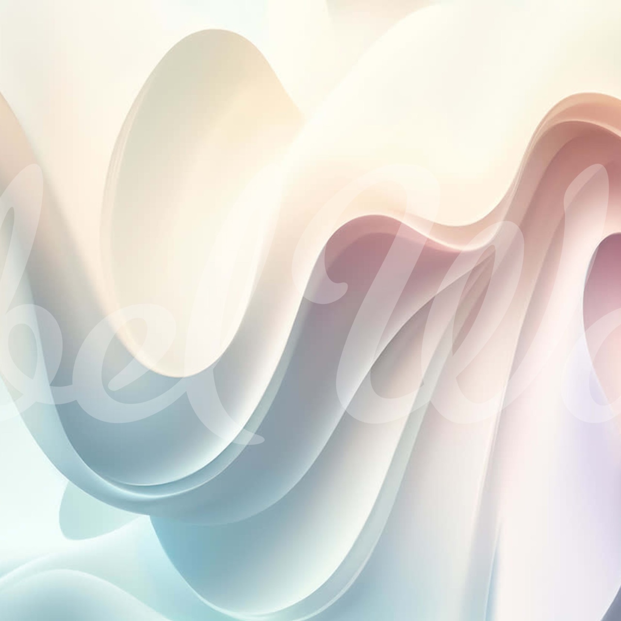Fototapet, Soft Waves, Pastel, Rebel Walls - 2