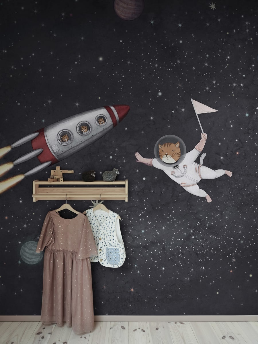 Fototapet, Space Cats, Midnight, Rebel Walls - 3