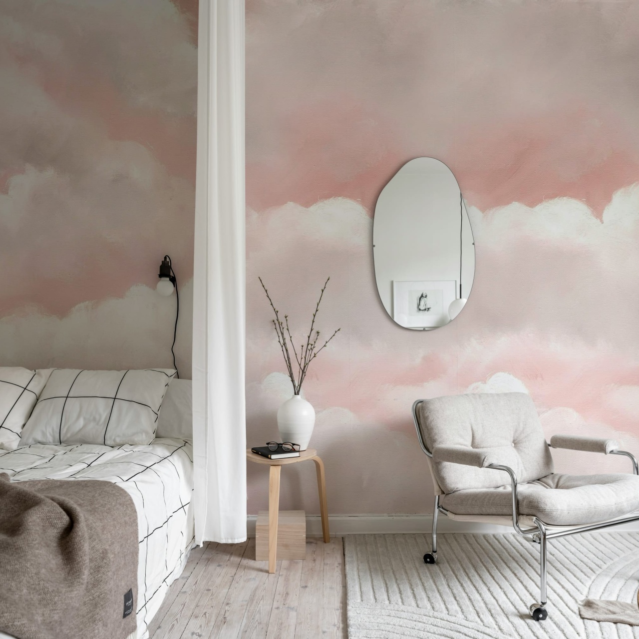 Fototapet, Storm Clouds, Pink, Rebel Walls - 3