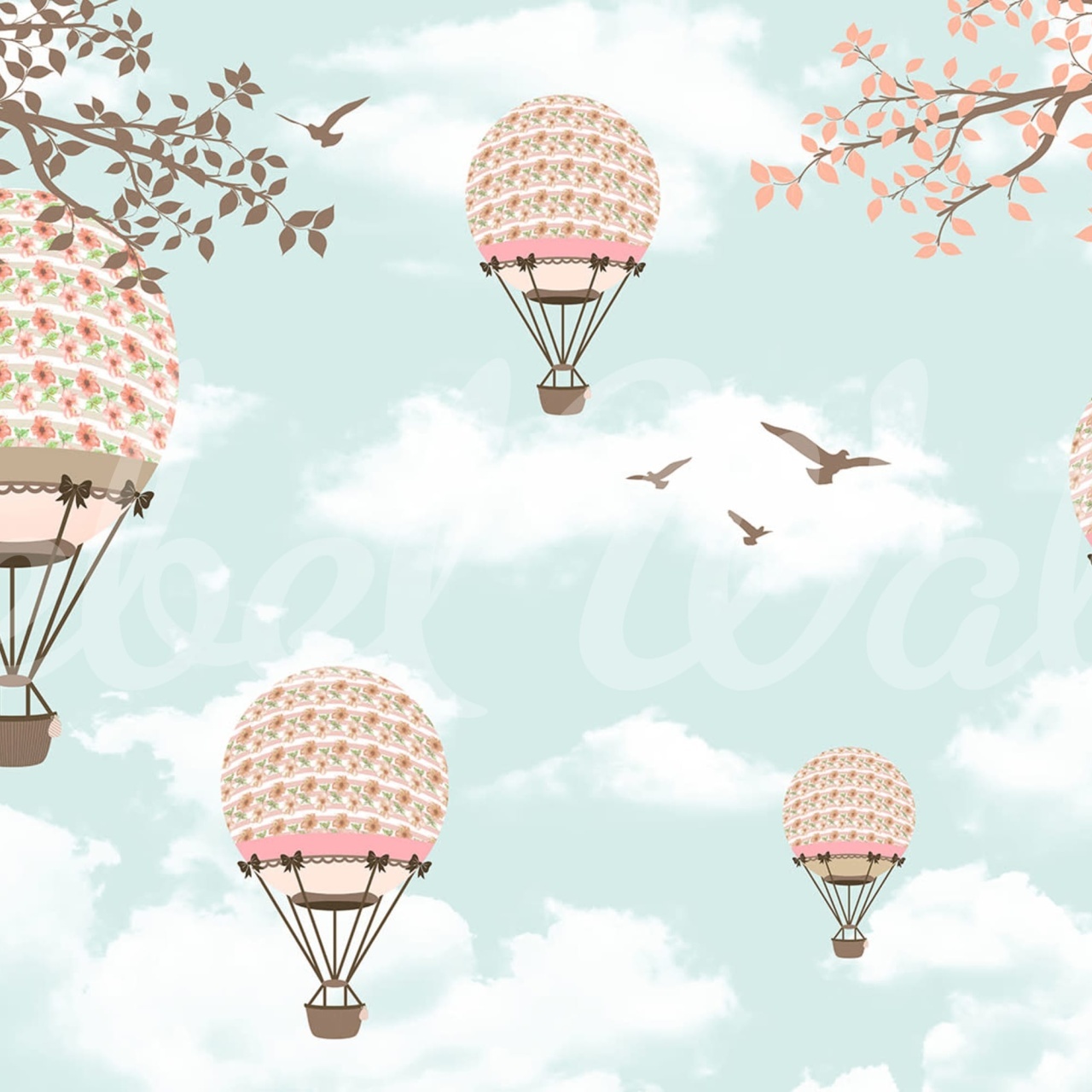 Fototapet, Sweet Balloons, Rebel Walls - 2