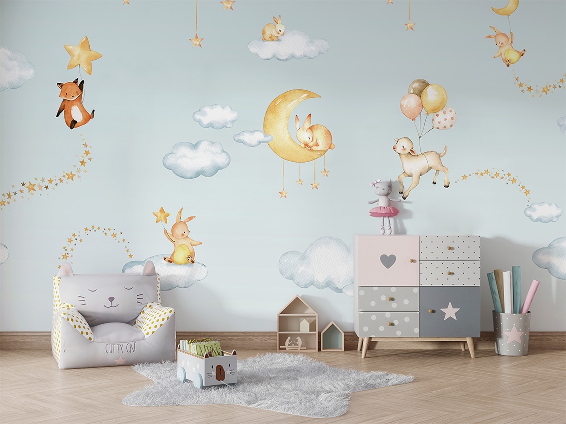 Fototapet Sweet Dreams - Blue, Oliver Robins