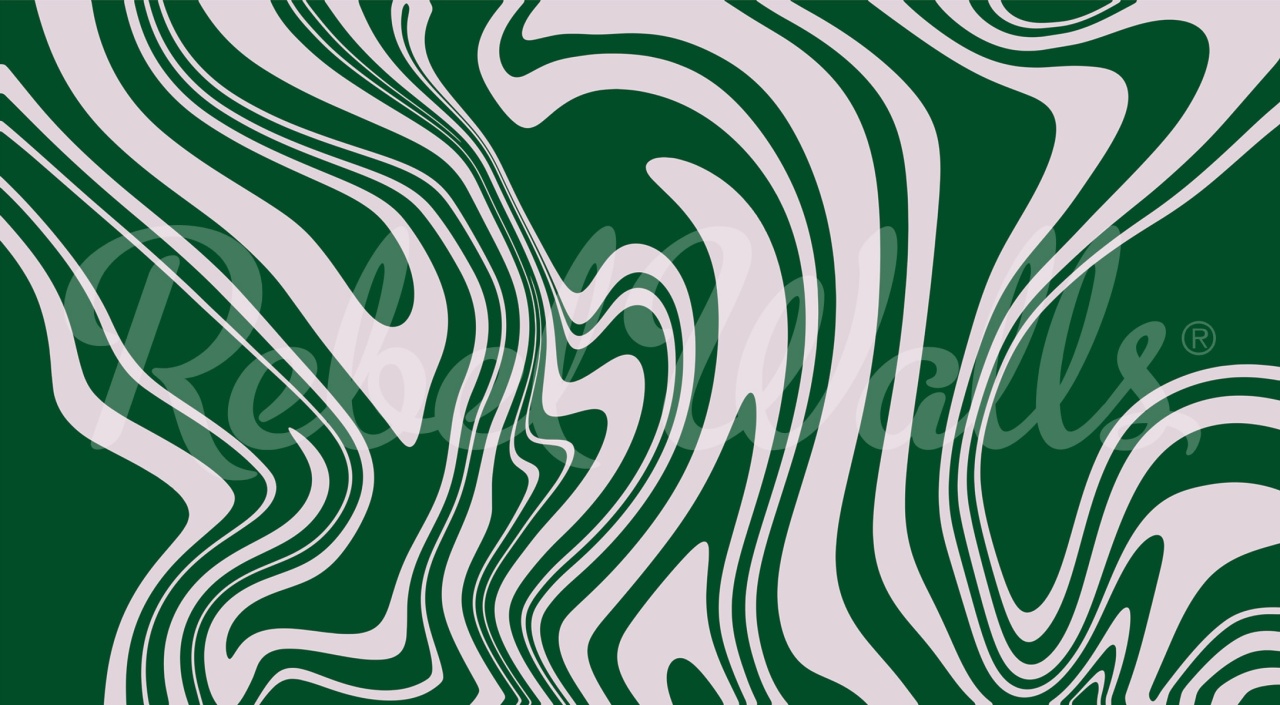 Fototapet, Swirly, Green, Rebel Walls - 2