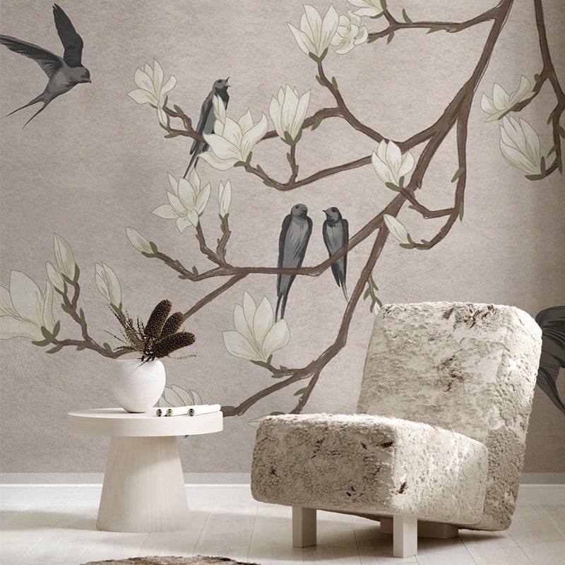 Fototapet The Land of the Swallows grey, VLAdiLA - 3