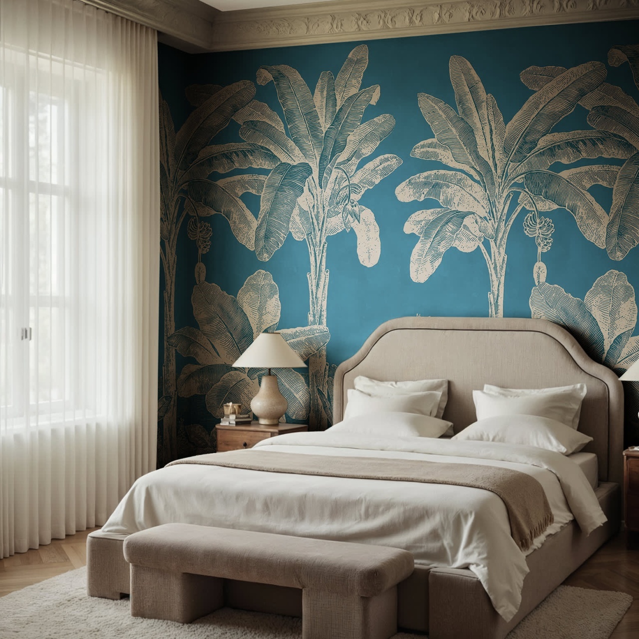 Fototapet, Timeless Tropics, Blue, Rebel Walls - 3