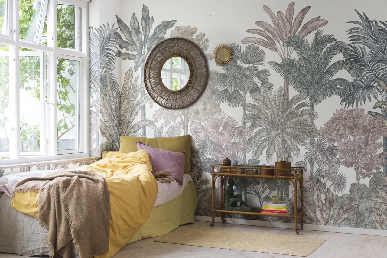 Fototapet, Tropical Bellewood, Bubblegum, Rebel Walls