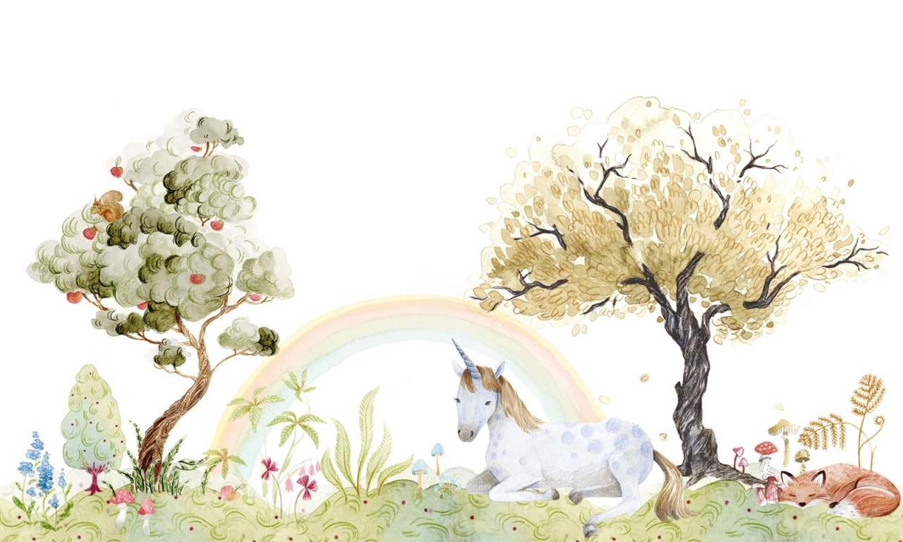 Fototapet, Unicorn Dream, Rainbow, Rebel Walls - 2