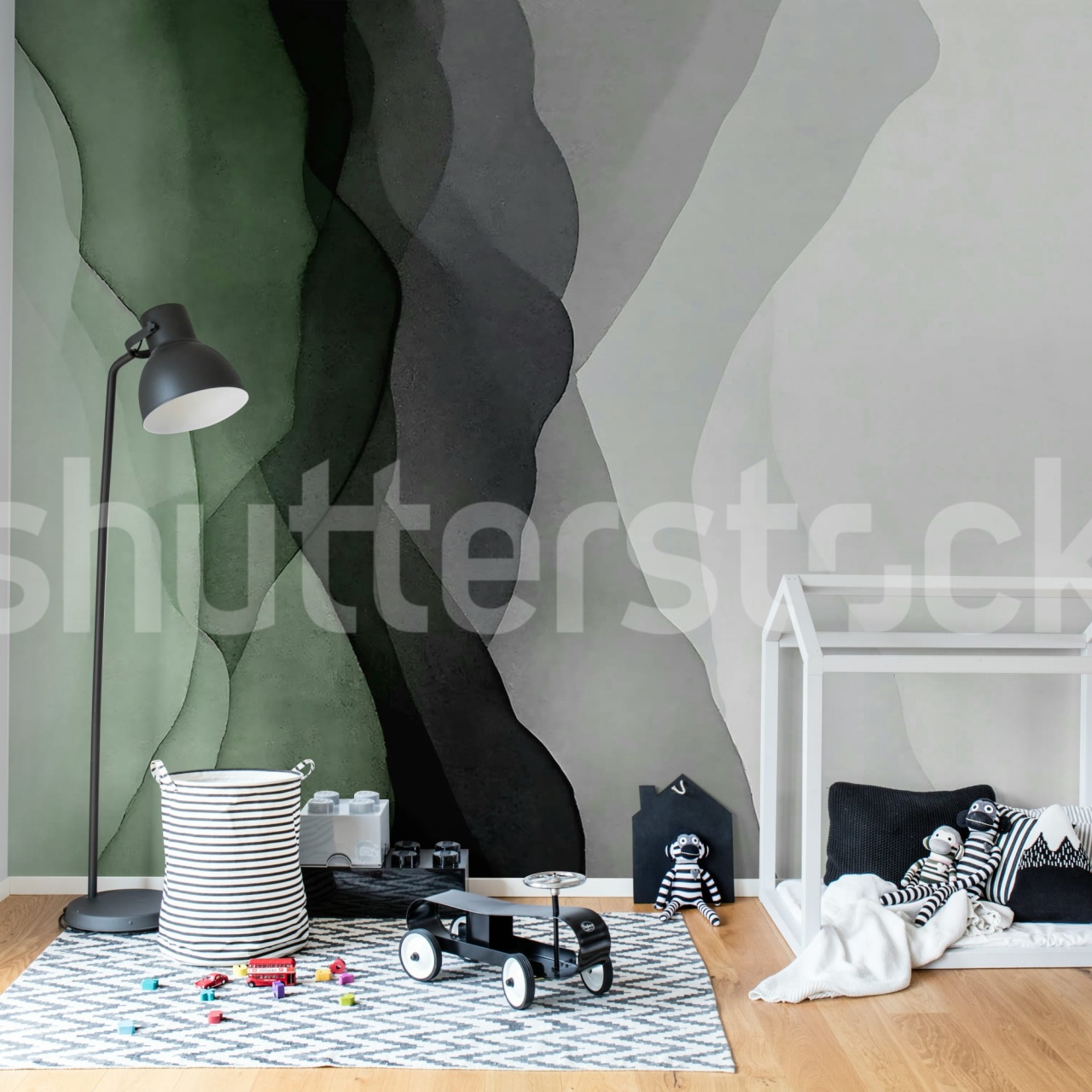 Fototapet, Vertical Gradient, Green, Rebel Walls - 3