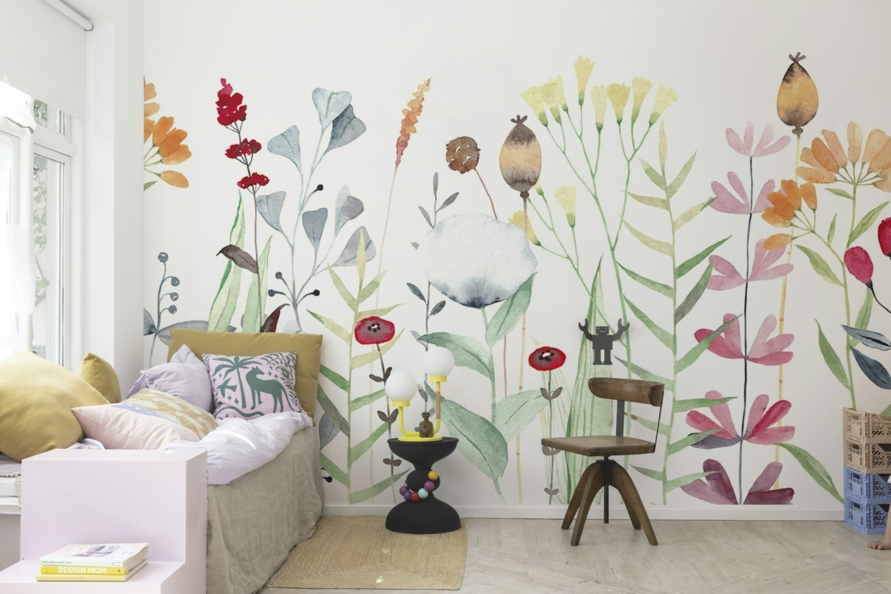Fototapet, Watercolor Meadow, Pastel, Rebel Walls