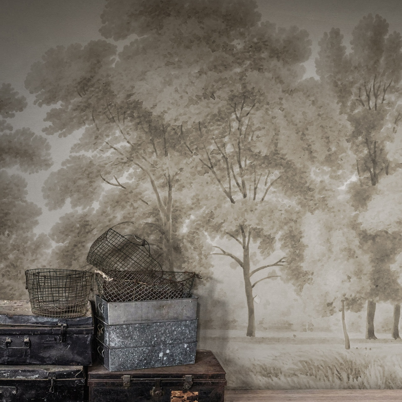Fototapet, Whispering Forest, Beige, Rebel Walls - 3
