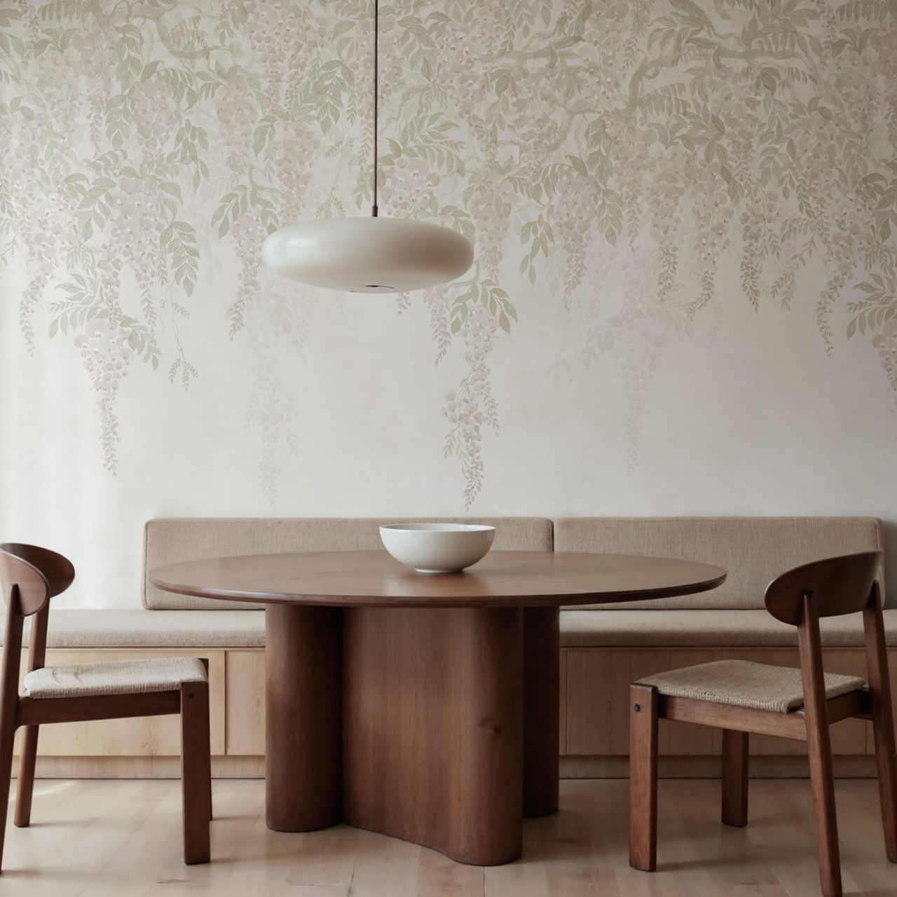 Fototapet, Whispers Wisteria, Beige, Rebel Walls