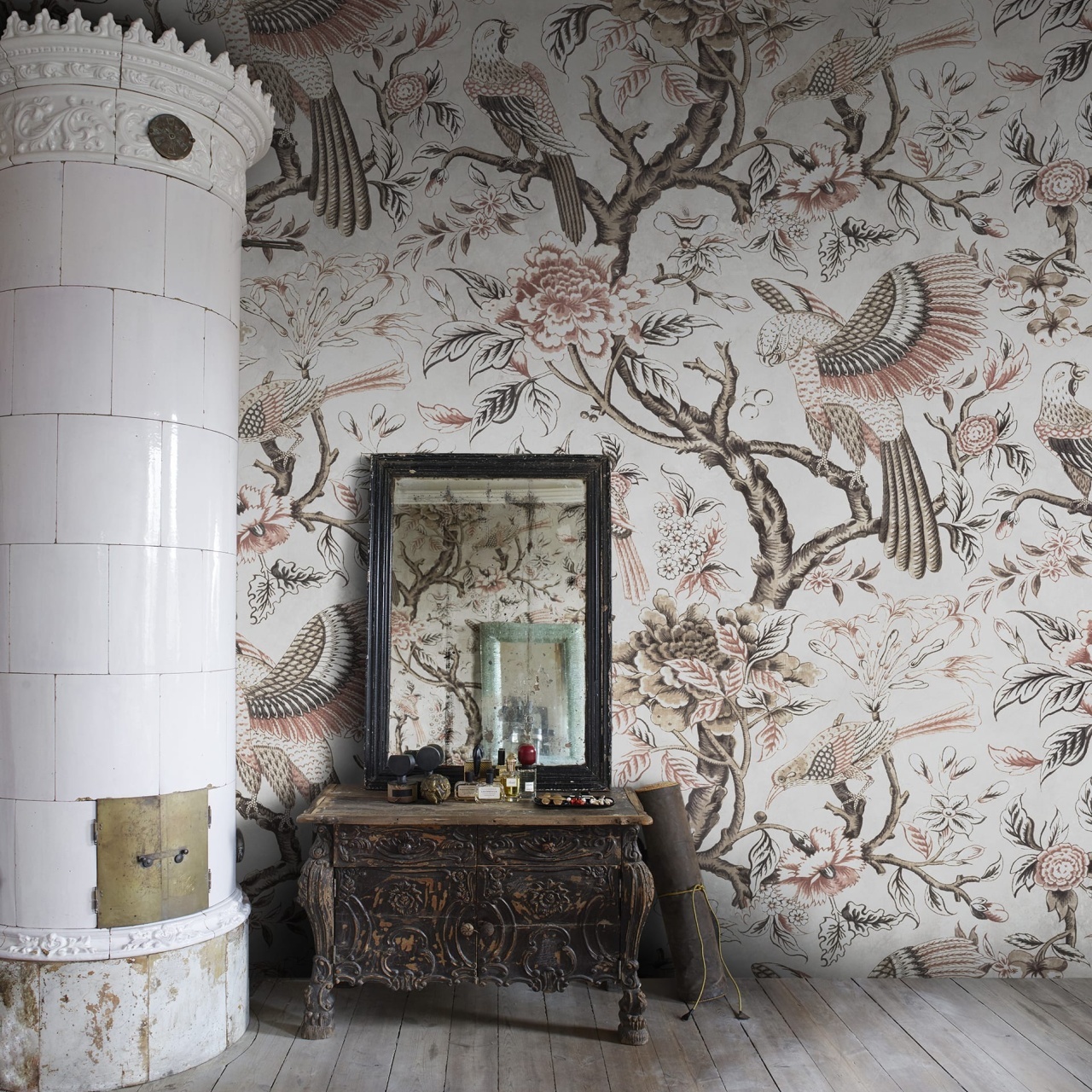 Fototapet, Wings in Bloom, Beige, Rebel Walls - 3