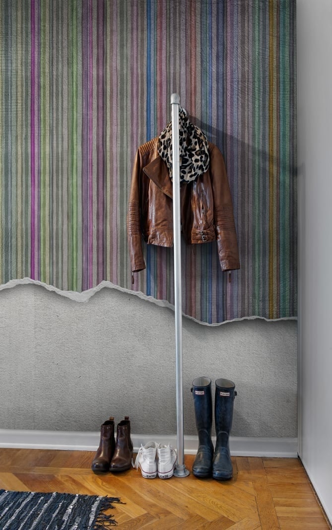 Fototapet, Worn Wall, Multi Stripe, Rebel Walls - 4