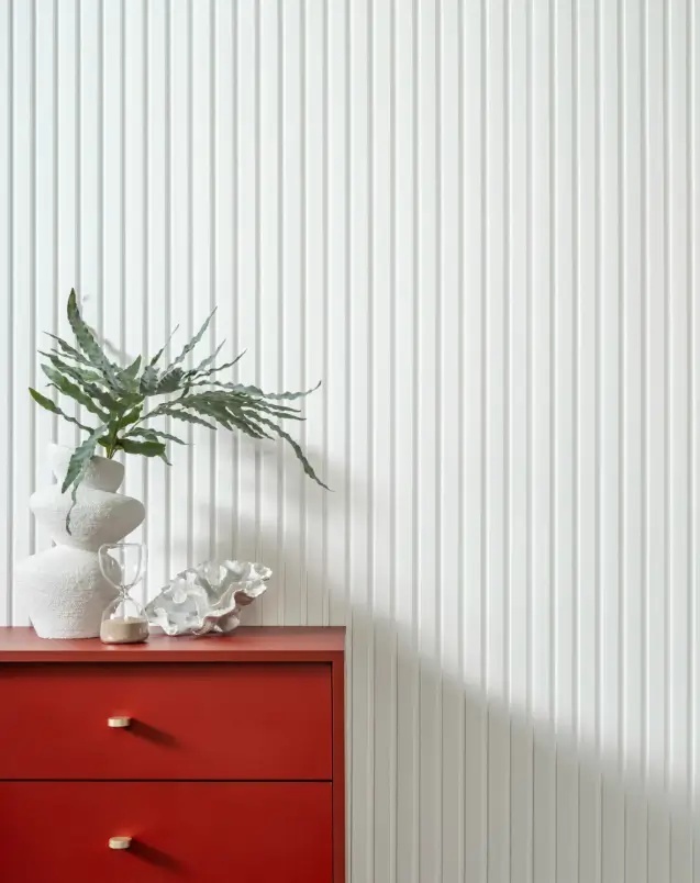 Panou riflaj decorativ 3D din polimer rigid, model Groove - 12.2x1.2x250 cm - 1 | YEO