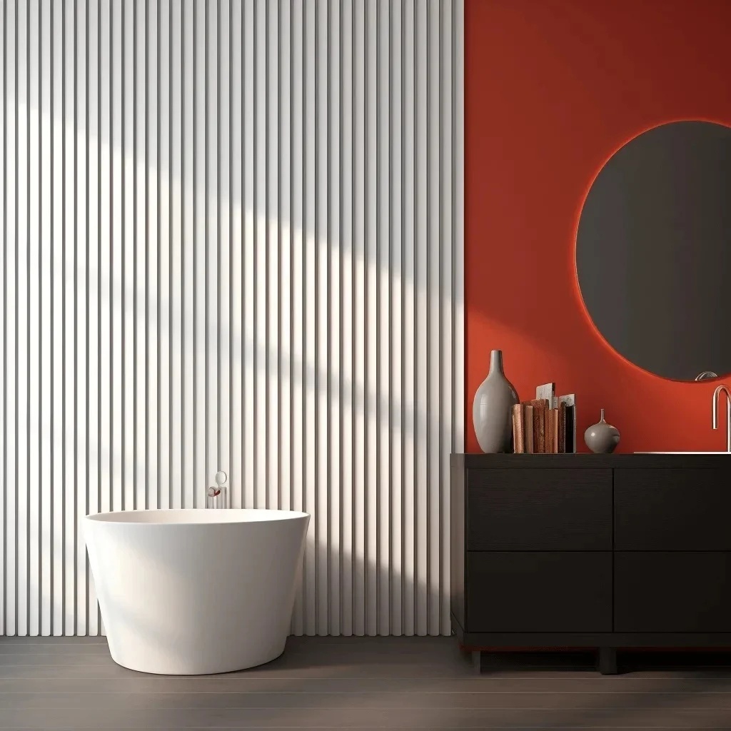 Profil dreapta riflaj decorativ 3D, Waves R, 3.2x1.3x270 cm, Manavi - 2