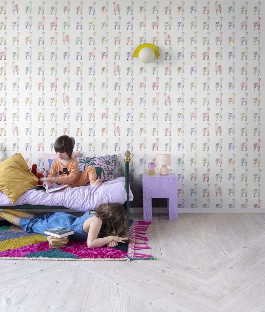 Tapet Alpaca Rebel, Rainbow, Rebel Walls, 5 mp / rola — imaginea 3