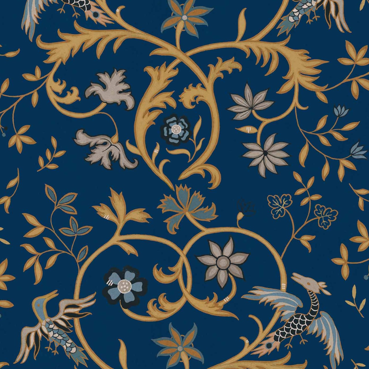 Tapet Antwerp Damask, Sapphire, Coordonne, 5mp / rola - 2