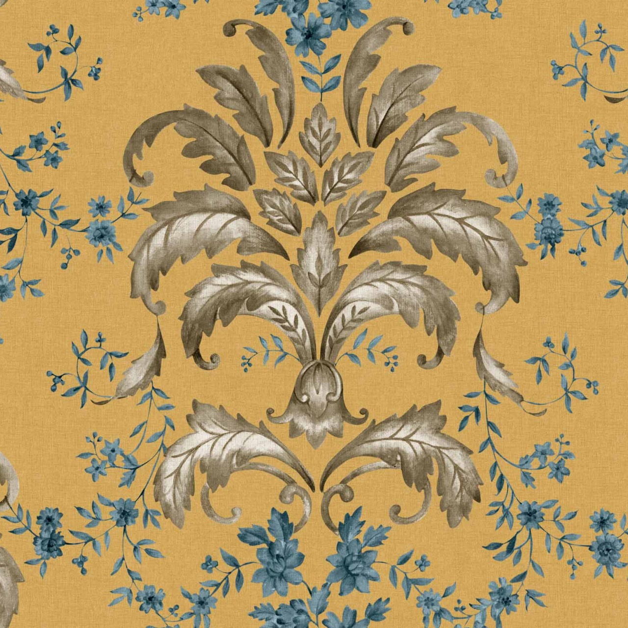 Tapet French Damask, Mustard, Coordonne, 5mp / rola — imaginea 2