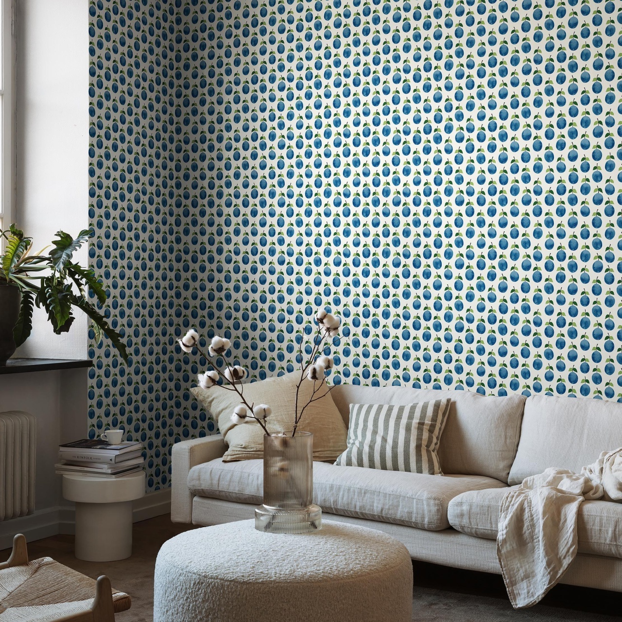 Tapet lavabil, Stig Lindberg Prunus 1974, 5.3mp / rola — imaginea 3