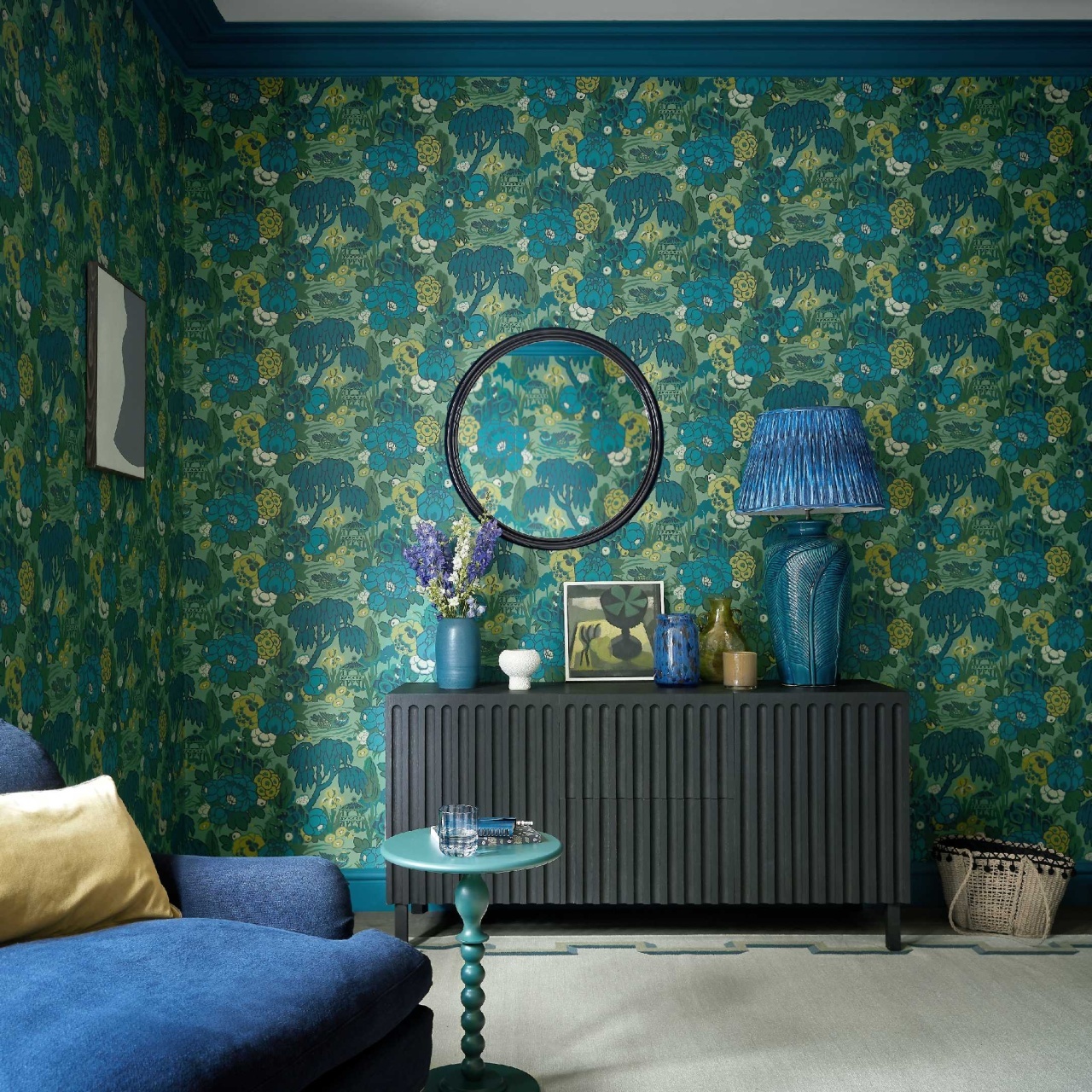 Tapet, Mandarin Garden, Jade Green, 1838 Wallcoverings, 5.3mp / rola