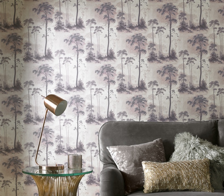 Tapet, Prior Park, Pink Luxury Tree, 1838 Wallcoverings, 5.3mp / rola
