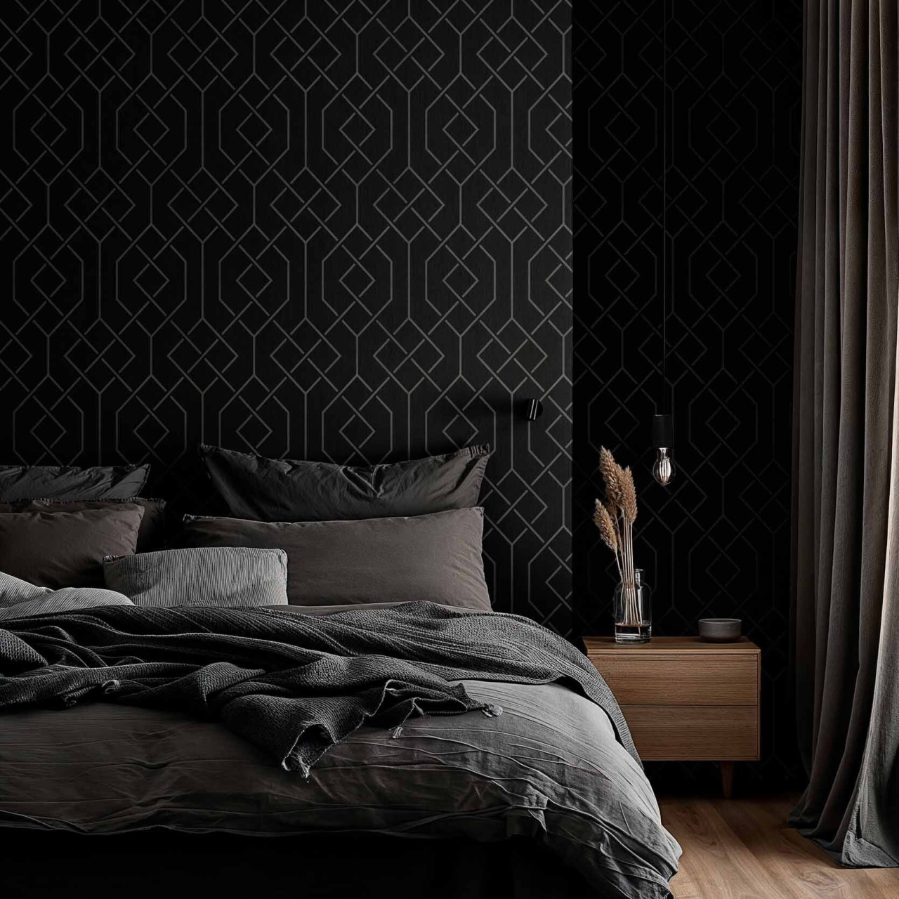 Tapet Trellis, Slate, Coordonne, 5mp / rola