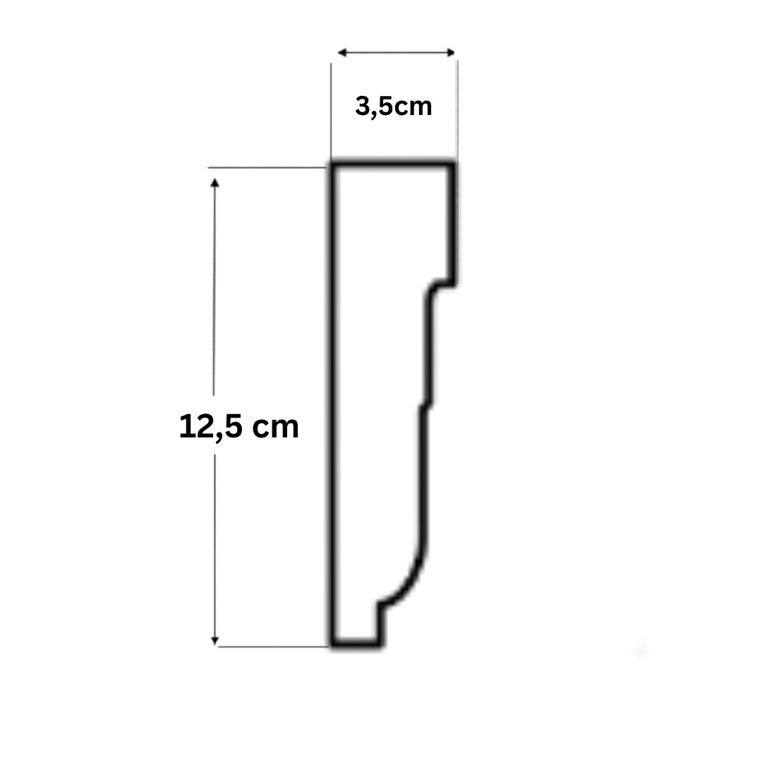 Ancadrament exterior AT10A-12.5x3.5x200cm - 2