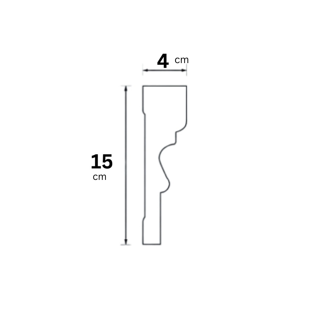 Ancadrament exterior AT18A-15x4x200cm - 2
