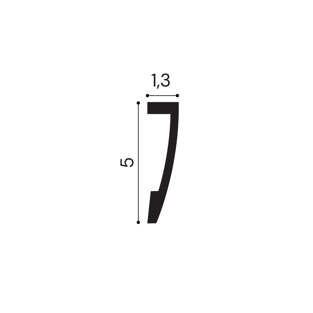 Brau poliuretan flexibil, Manavi, B24F-5x1.3x200 cm — imaginea 2